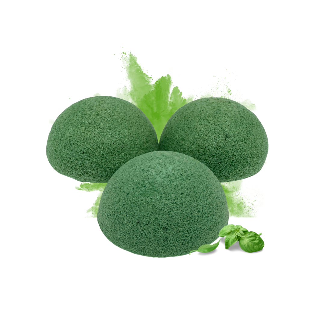 Natürlicher Konjac-Schwamm mit Grünem Tee: Natürliche Gesichts- und Körperreinigung für strahlende Haut! - paos-naturkosmetik
