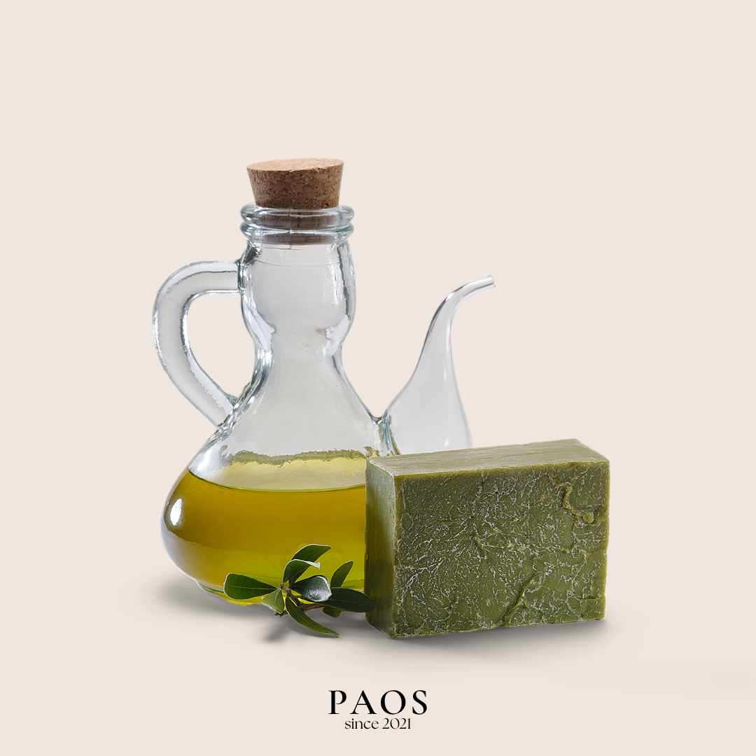 Grüne Bittim Seife ca.140g, empfohlen bei Haarausfall - paos-naturkosmetik