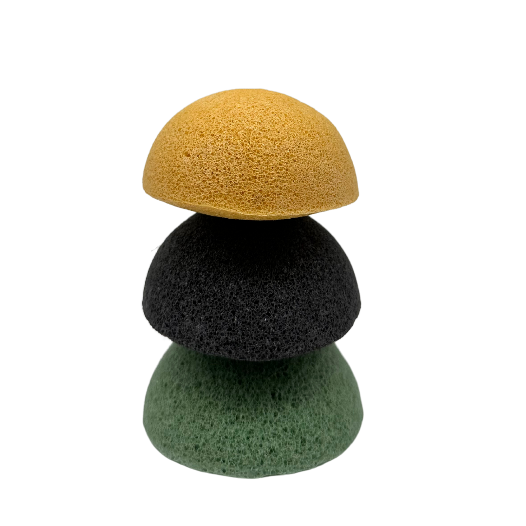 Natürlicher Konjac-Schwamm mit Grünem Tee: Natürliche Gesichts- und Körperreinigung für strahlende Haut! - paos-naturkosmetik