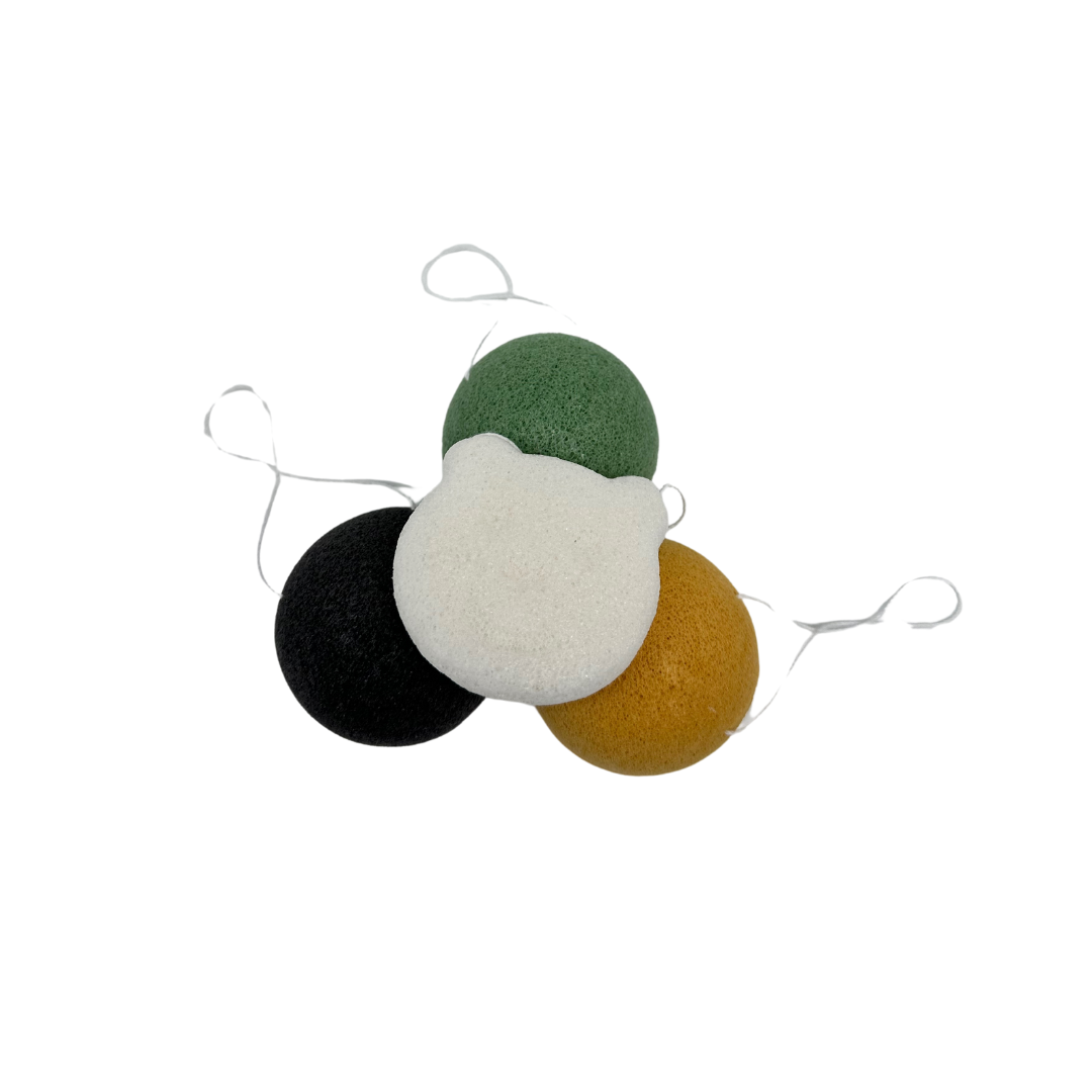 Natürlicher Konjac-Schwamm mit Grünem Tee: Natürliche Gesichts- und Körperreinigung für strahlende Haut! - paos-naturkosmetik