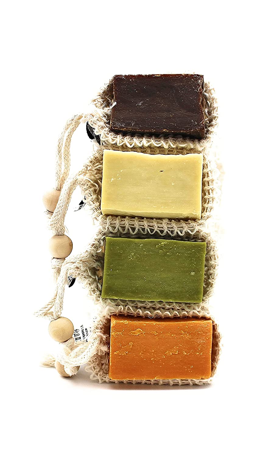 Sisal Seifensäckchen |Seifenbeutel für festes Shampoo & Seifenreste| - paos-naturkosmetik