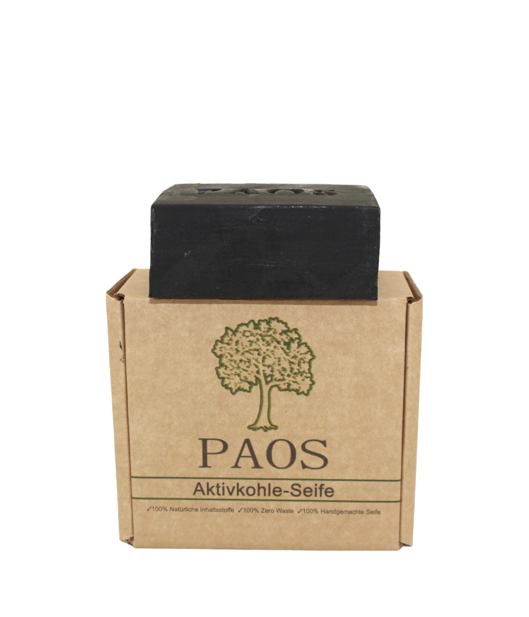 Aktivkohle Seife Vorderansicht