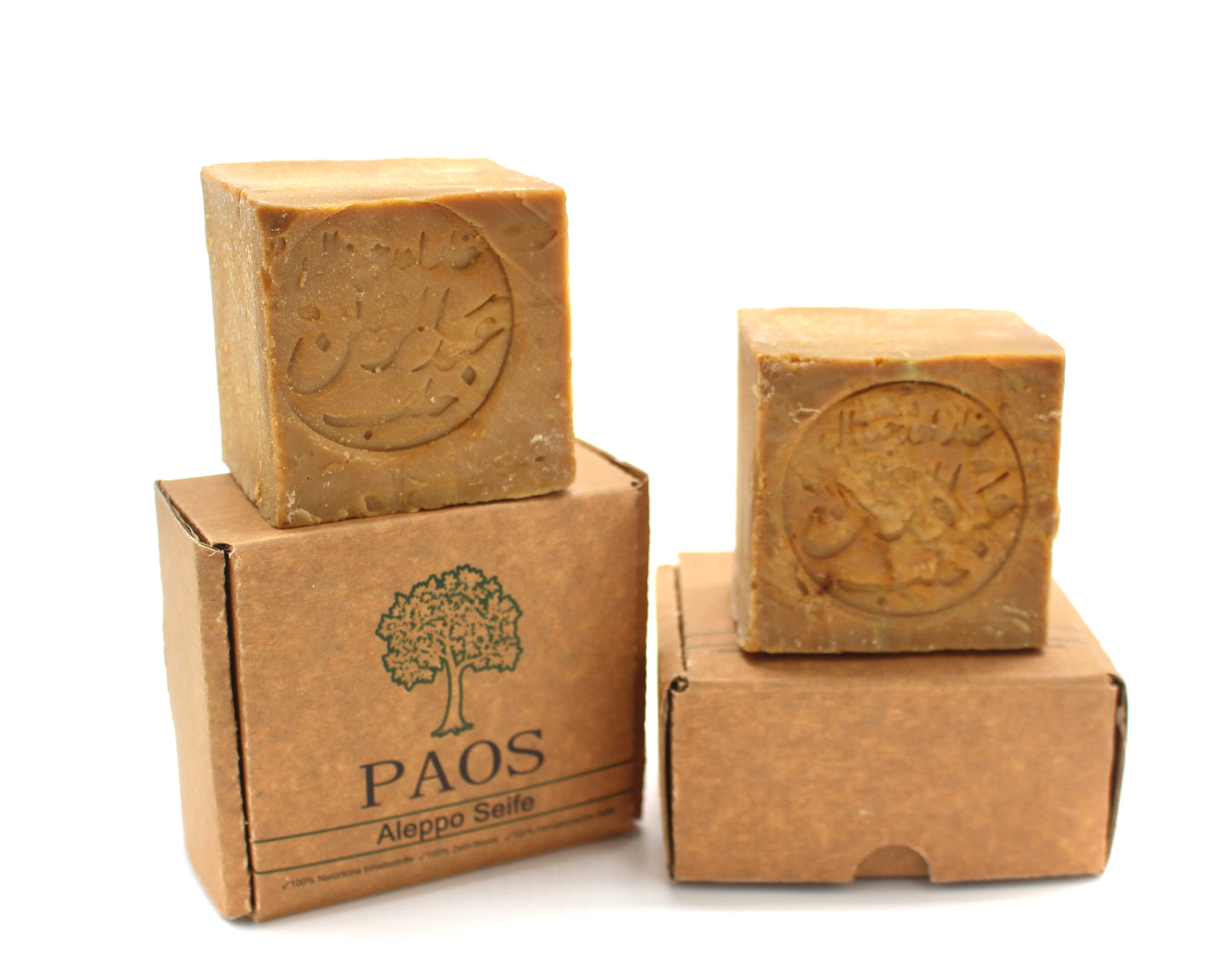 Original Aleppo Seife, 90% Olivenöl 10% Lorbeeröl ca.180g, empfohlen bei Schuppenflechten, Neurodermitis, Akne, Pickel und Mitesser - paos-naturkosmetik