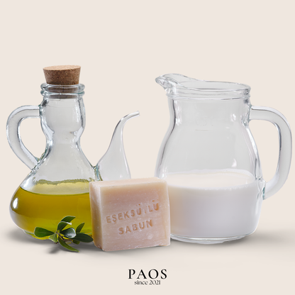 Eselsmilch Seife ca.120g, Empfohlen bei Ekzem, Akne und Psoriasis - paos-naturkosmetik