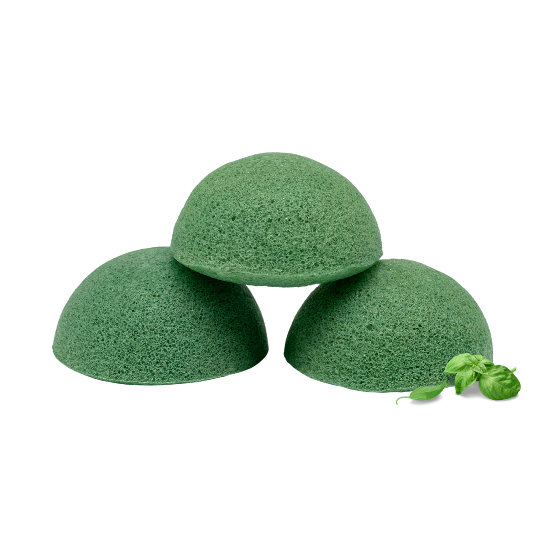 Natürlicher Konjac-Schwamm mit Grünem Tee: Natürliche Gesichts- und Körperreinigung für strahlende Haut! - paos-naturkosmetik